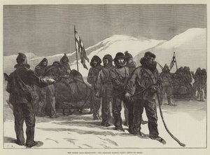Die Nordpolexpedition, die westliche Schlittenpartei kurz vor dem Aufbruch